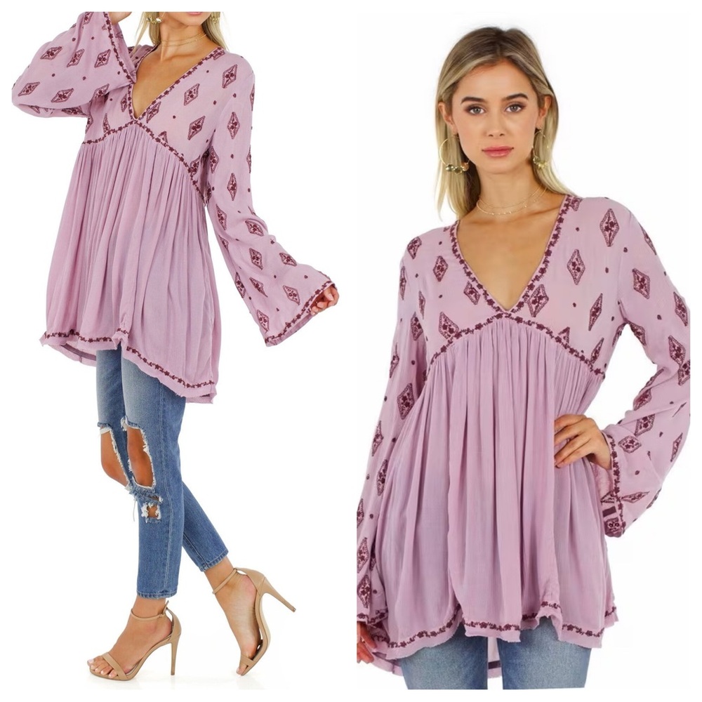 Free People Diamond Embroidered Tunic - Picture 3 of 15